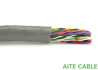 China Cable de Lan de la red 25 pares de UTP CAT5 0.5m m del gris del PVC del alambre de cobre de Ethernet proveedor