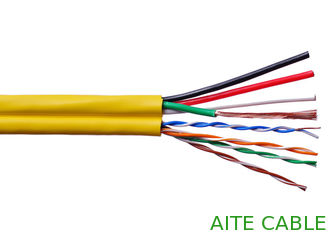 China UTP CAT5E+4C Lan with Power CCTV Cable for IP Camera Connect with DVR OEM Factory supplier