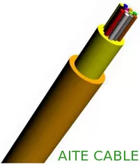 China El uso interior micro Φ250µm del cable óptico de MFC≤24f coloreó la fibra envuelta con una capa de hilado de Aramid proveedor