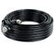 50FT BNC Male and DC Male to Female Plug Pre Made RG59+2C CCTV Camera Coaxial Cable Patch Cord Black PVC Indoor supplier