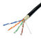 Outdoor UTP CAT5E Network Lan Cable 4 Pair Twisted Pass Fluke Test double Sheath PVC+PE supplier
