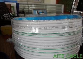 China SAT703B 75 Ohm Coaxial Cable 1.13 BC+4.8Foam PE+6.8PVC for Satellite TV with Green Line supplier