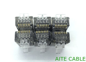 China With a Hole Front Shielded RJ45 Modular Plug FTP CAT6 8P8C Ethernet Connector supplier