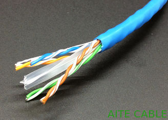 China Network Lan Cable UTP Cat6 4 Pairs 23AWG CCA Copper Clad Aluminum in 305m Pull Box supplier